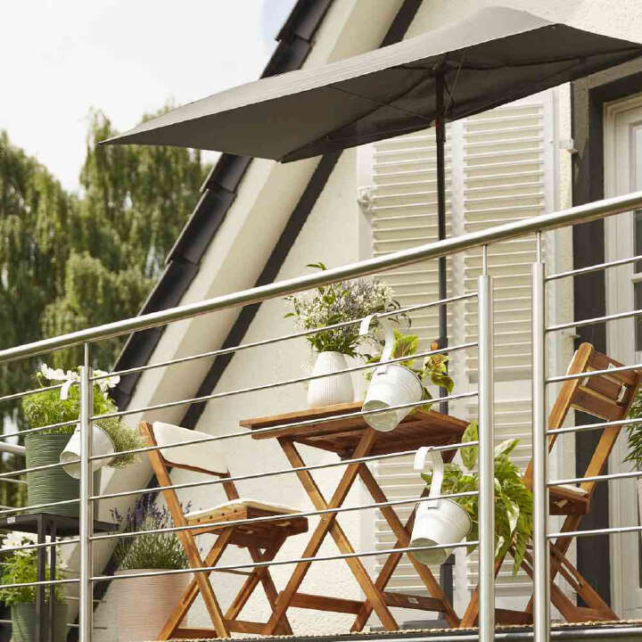 SIENA GARDEN Mittelstockschirm City 160x100 cm